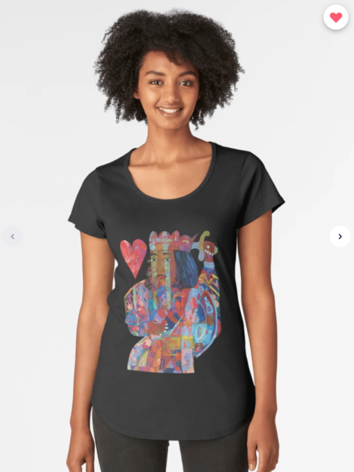 King of Hearts Woman's Scoop Neck T-shirt